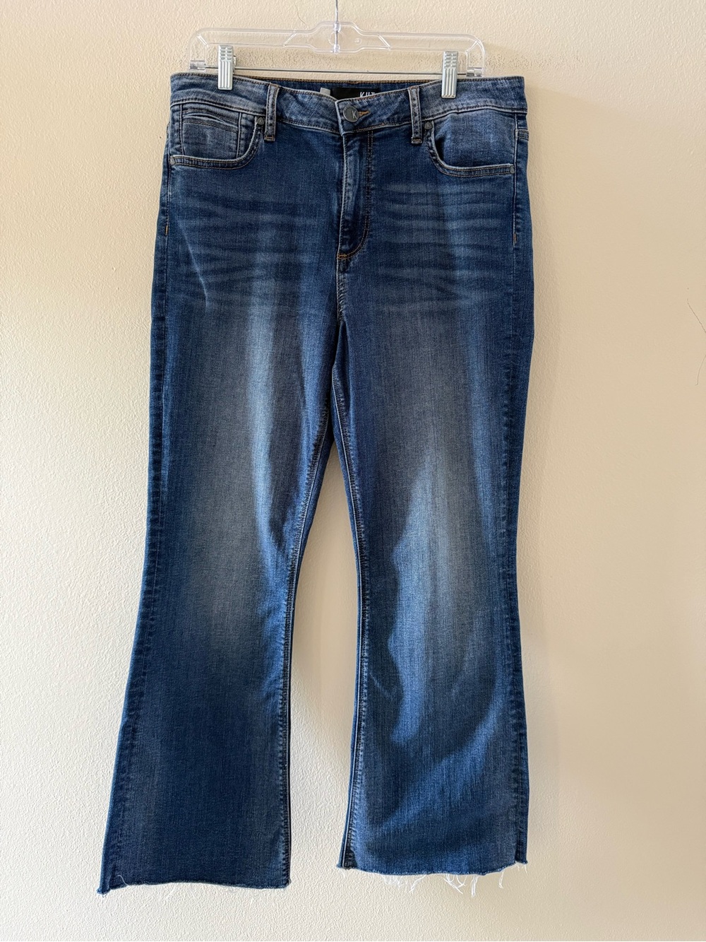Kut from the Kloth Stella Kick Medium/Dark Blue Flare Jeans